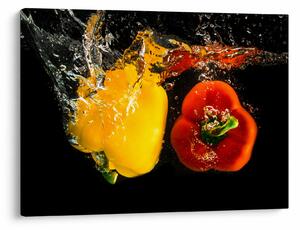 Slika - paprike u vodi (70x50 cm)