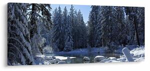 Slika snježne šume (120x50 cm)