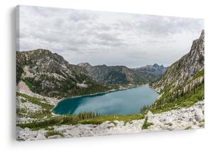 Slika jezera u planinama (90x60 cm)