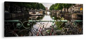 Slika bicikla u gradu (120x50 cm)