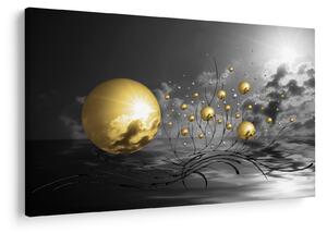 Slika oker kugli (90x60 cm)