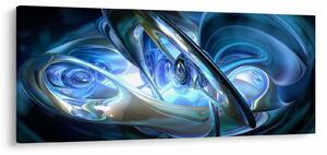 Slika plavih fraktala (120x50 cm)