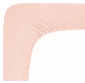 Svijetlo ružičasta plahta s gumom od jerseya 120x200 cm Boxspring – Andrea Simone