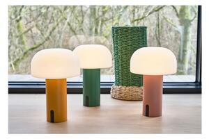 Bijela/narančasta LED stolna lampa (visina 22,5 cm) Styles – Villa Collection