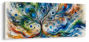 Slika – Šareno energetsko drvo (120x50 cm)