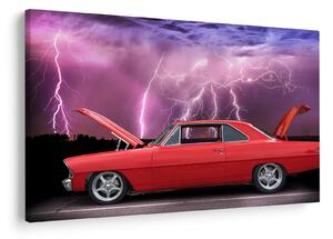 Slika crvenog automobila (90x60 cm)