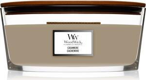 Woodwick Cashmere mirisna svijeća s drvenim fitiljem (hearthwick) 453,6 g
