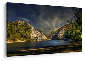 Slika krajolika s jezerom (90x60 cm)