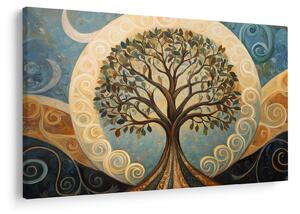 Slika – Drvo života i spirale (90x60 cm)