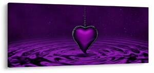 Slika ljubičastog srca (120x50 cm)