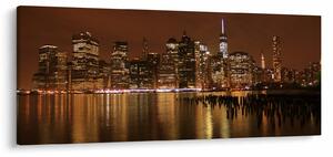 Slika noćnog grada (120x50 cm)