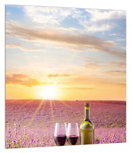 Slika polja lavande i vina (30x30 cm)