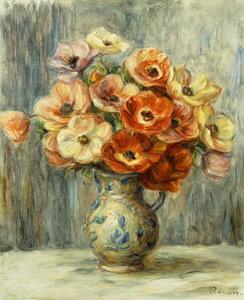 Reprodukcija Vase d'Anemones,, Renoir, Pierre Auguste