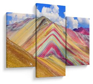 Slika - Rainbow Mountain, Peru (90x60 cm)