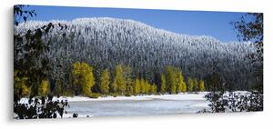 Slika - snježno gorje zimi (120x50 cm)