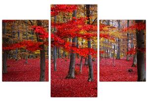 Slika - Rdeči gozd (90x60 cm)