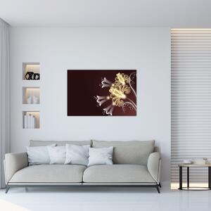 Slika - Svetle rože (90x60 cm)
