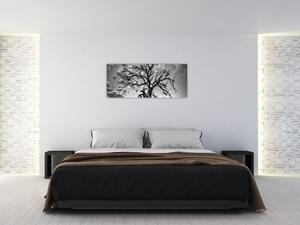 Slika - Črno-belo drevo (120x50 cm)