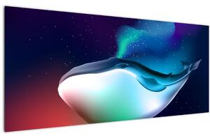 Slika - Vesoljski kit (120x50 cm)