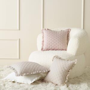 Romantična jastučnica Molly u puder roza 45 x 45 cm