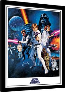 Uokvireni poster Star Wars: A New Hope - One Sheet