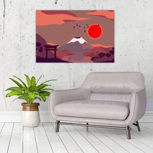 Slika - ilustracija gore Fuji (90x60 cm)