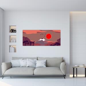 Slika - ilustracija gore Fuji (120x50 cm)