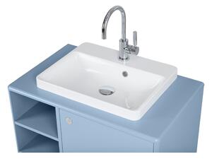 Svijetlo plavi zidni ormarić s umivaonikom bez slavine 80x62 cm Color Bath – Tom Tailor