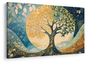 Slika – Drvo života u mjesecu (90x60 cm)