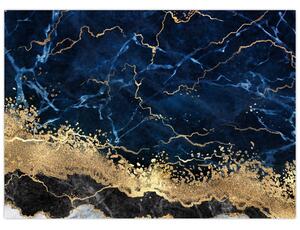 Slika - Temno modri marmor (70x50 cm)