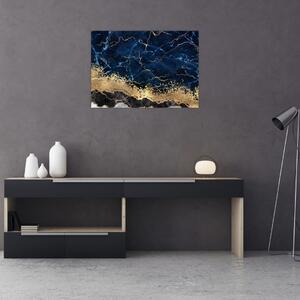 Slika - Temno modri marmor (70x50 cm)