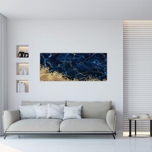 Slika - Temno modri marmor (120x50 cm)