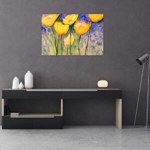Slika - Rumeni tulipani (90x60 cm)