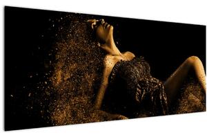 Slika - Zlata ženska (120x50 cm)