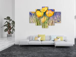 Slika - Rumeni tulipani (150x105 cm)