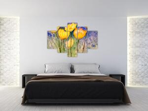 Slika - Rumeni tulipani (150x105 cm)