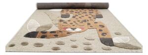 Smeđi/bež dječji tepih 80x125 cm Little Jaguar – Nattiot
