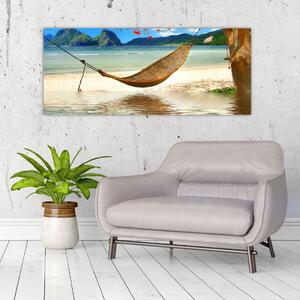 Slika - Sprostite se na plaži (120x50 cm)