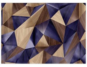 Slika - 3D leseni trikotniki (70x50 cm)