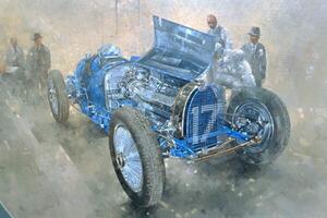 Miller, Peter - Reprodukcija umjetnosti Type 59 Grand Prix Bugatti, 1997, (40 x 26.7 cm)