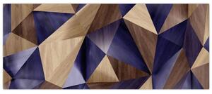 Slika - 3D leseni trikotniki (120x50 cm)