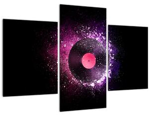 Slika - Vinilna plošča v roza-vijolični barvi (90x60 cm)