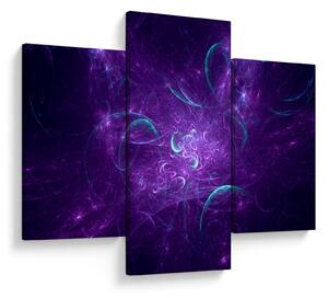 Slika moderne plave apstrakcije (90x60 cm)