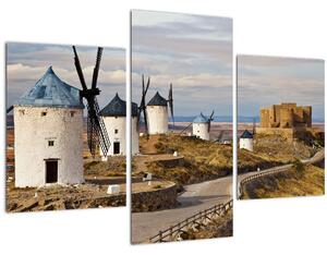 Slika - Mlini na veter Consuegra, Španija (90x60 cm)