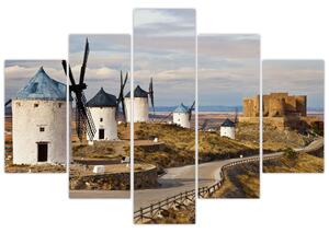 Slika - Mlini na veter Consuegra, Španija (150x105 cm)