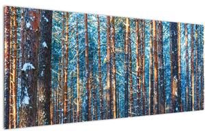 Slika - Zimski gozd (120x50 cm)