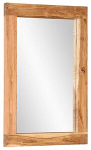 VidaXL Ogledalo 70 x 50 cm od masivnog bagremovog drva i stakla