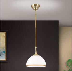 Orion HL 6-1808/1 - Luster na sajli OLD LAMP 1xE27/40W/230V bijela/mesing