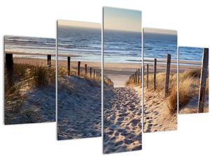 Slika - Cesta do plaže ob Severnem morju, Nizozemska (150x105 cm)