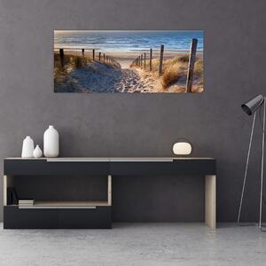 Slika - Cesta do plaže ob Severnem morju, Nizozemska (120x50 cm)